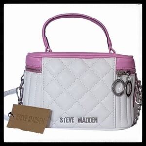 Steve Madden Bone Babigail NWT  Crossbody Bag Pink/White